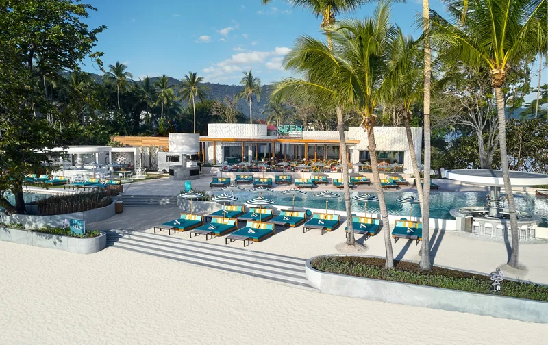 Seen Beach Club Thailand aerial 360 photography
