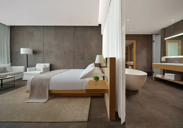 The Sanya Edition standard king room side view Hainan Island China