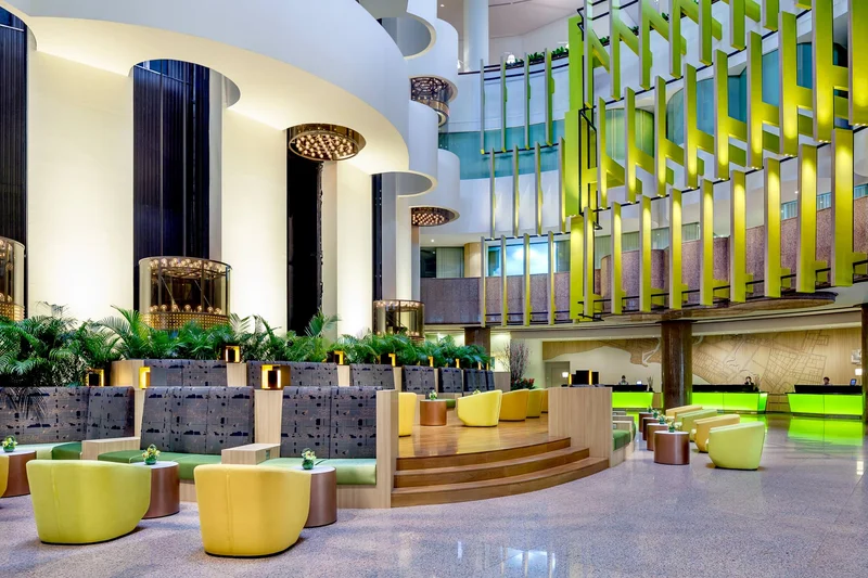 Holiday Inn Atrium Hotel Singapore lobby commercial photography